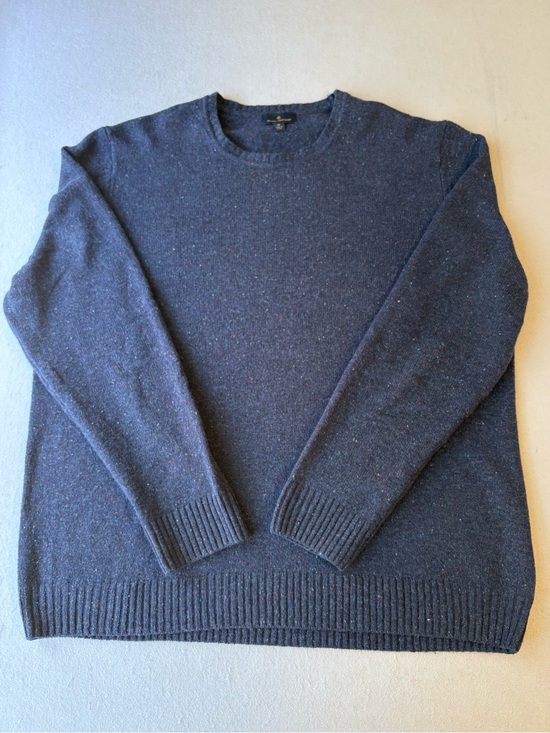 Brooks Brothers Other - Y2K Brooks Brothers Men's Navy Merino Wool Donegal Fleck Crewneck Sweater Sz XL